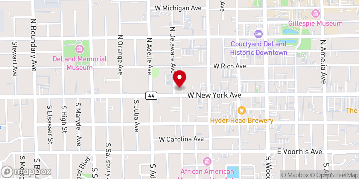 Map showing location of St Peter Catholic Church