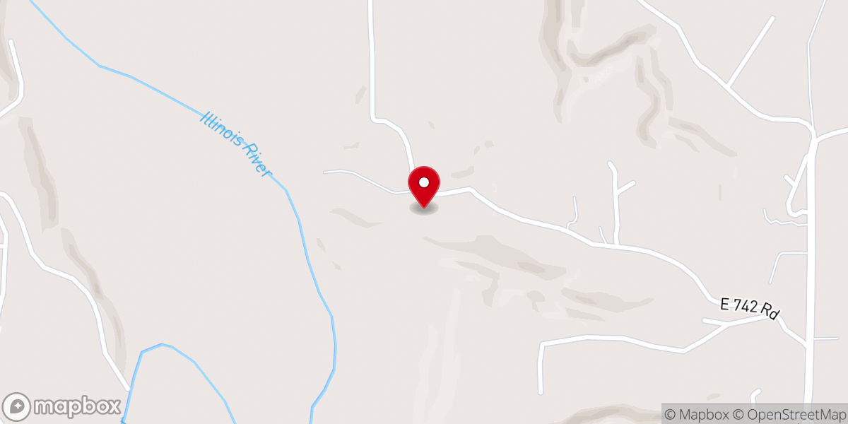 Map showing location of Camp Lutherhoma