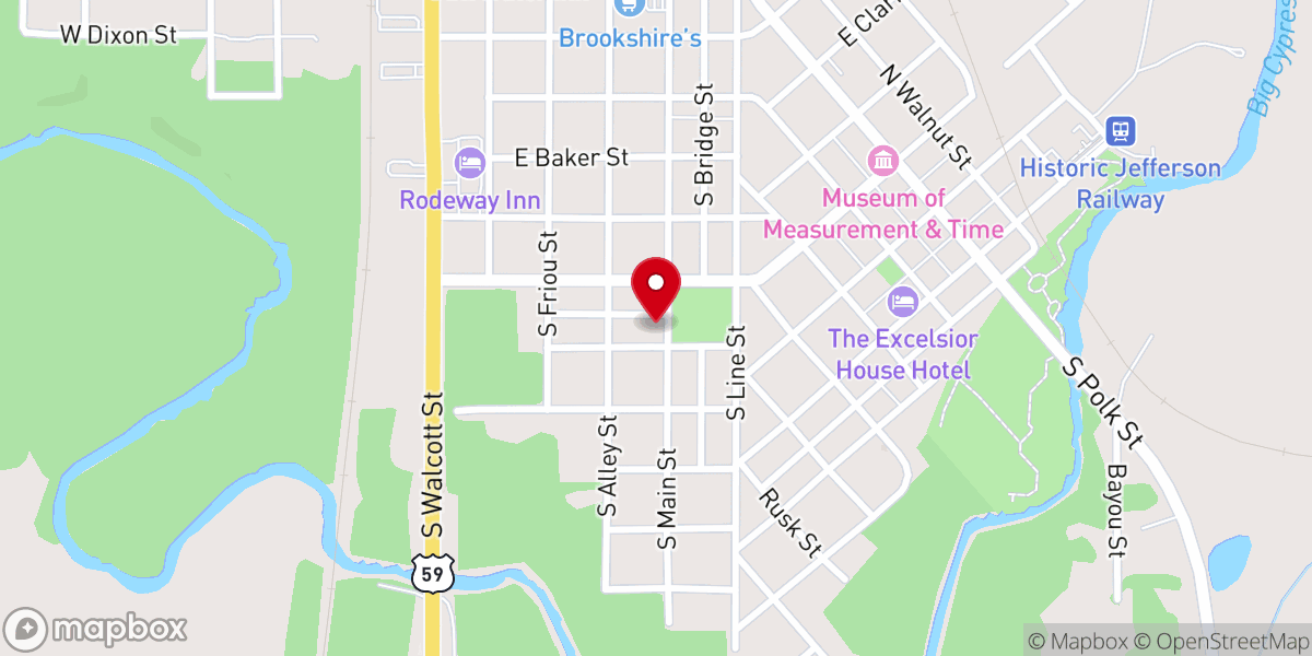 Map showing location of Christ Episcopal Church