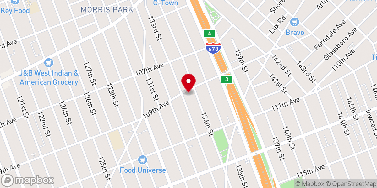 Map showing location of St John Episcopal Church