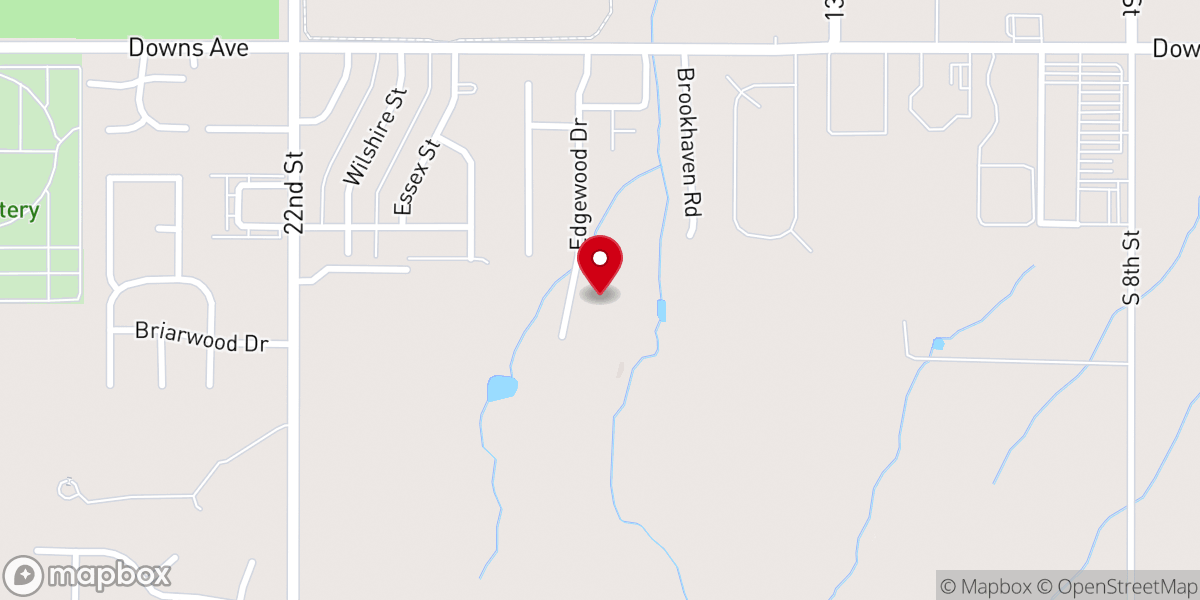 Map showing location of New Covenant Church