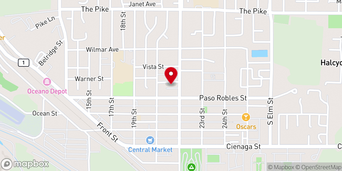 Map showing location of Jeff Eggers Ministries
