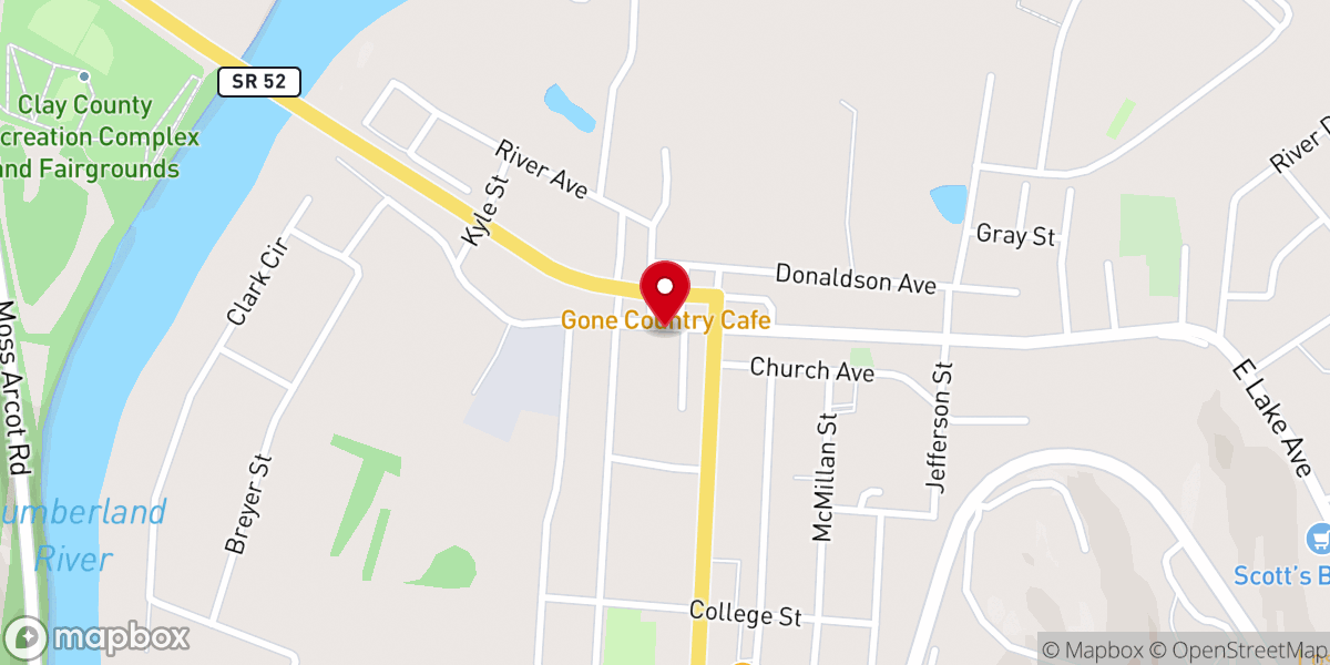 Map showing location of Christ Bible Baptist Church
