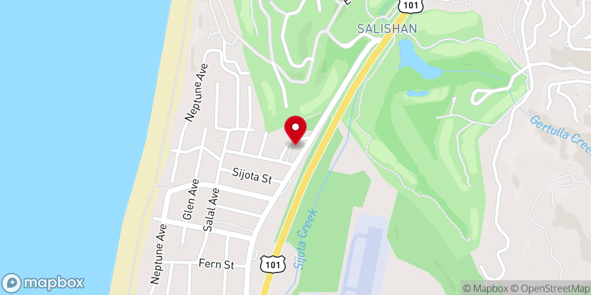 Map showing location of Gleneden Beach Christian Church