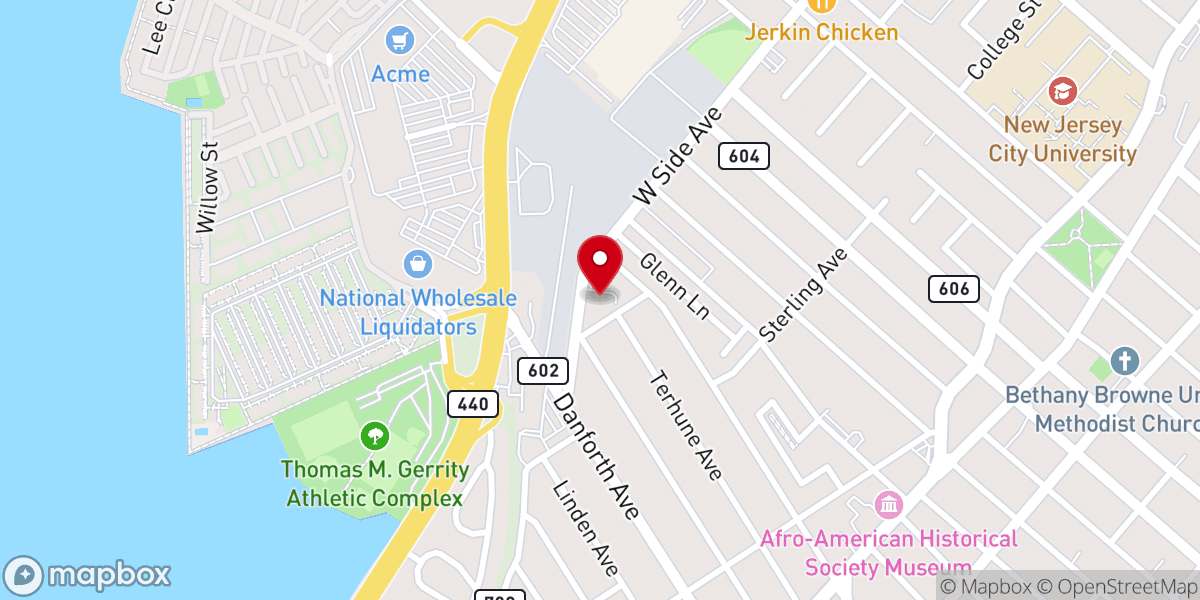 Map showing location of Victory Fellowship