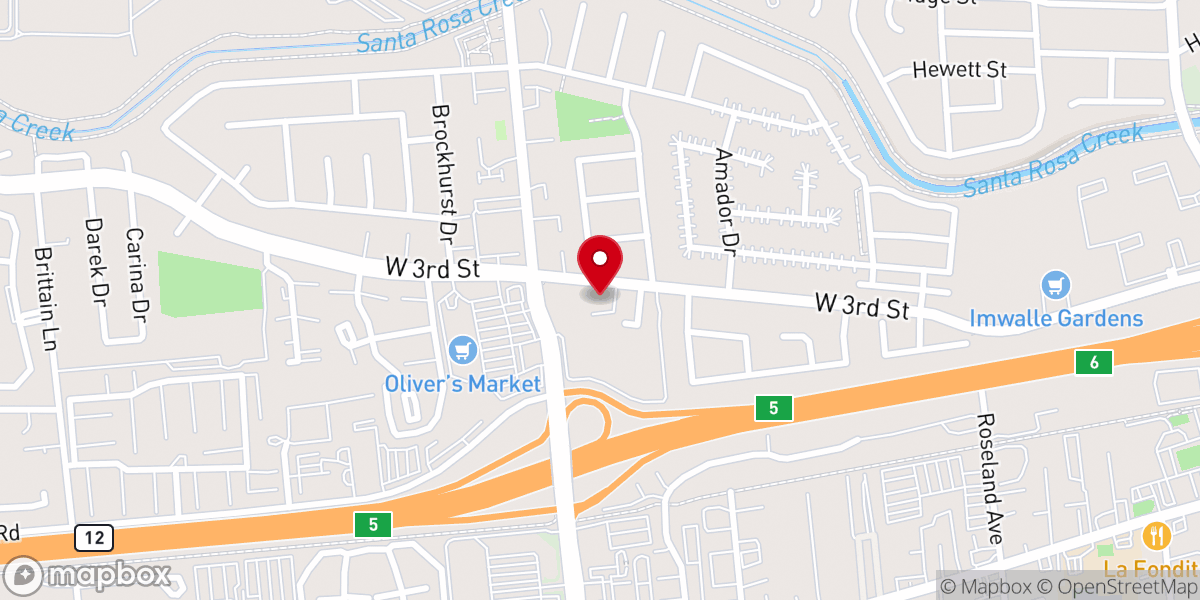 Map showing location of Knox Presbyterian Church
