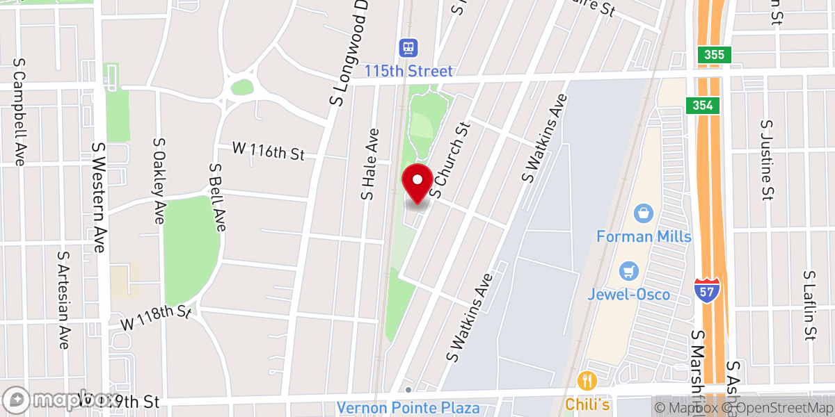 Map showing location of Sacred Heart Mission Church
