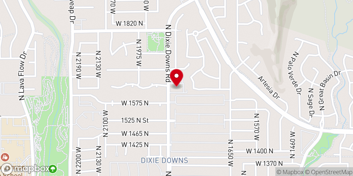 Map showing location of Snow Canyon 13th Ward