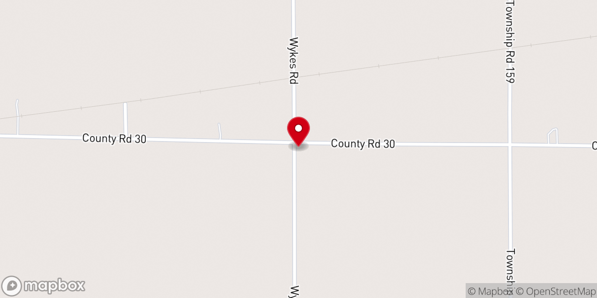 Map showing location of Oak Harbor Church