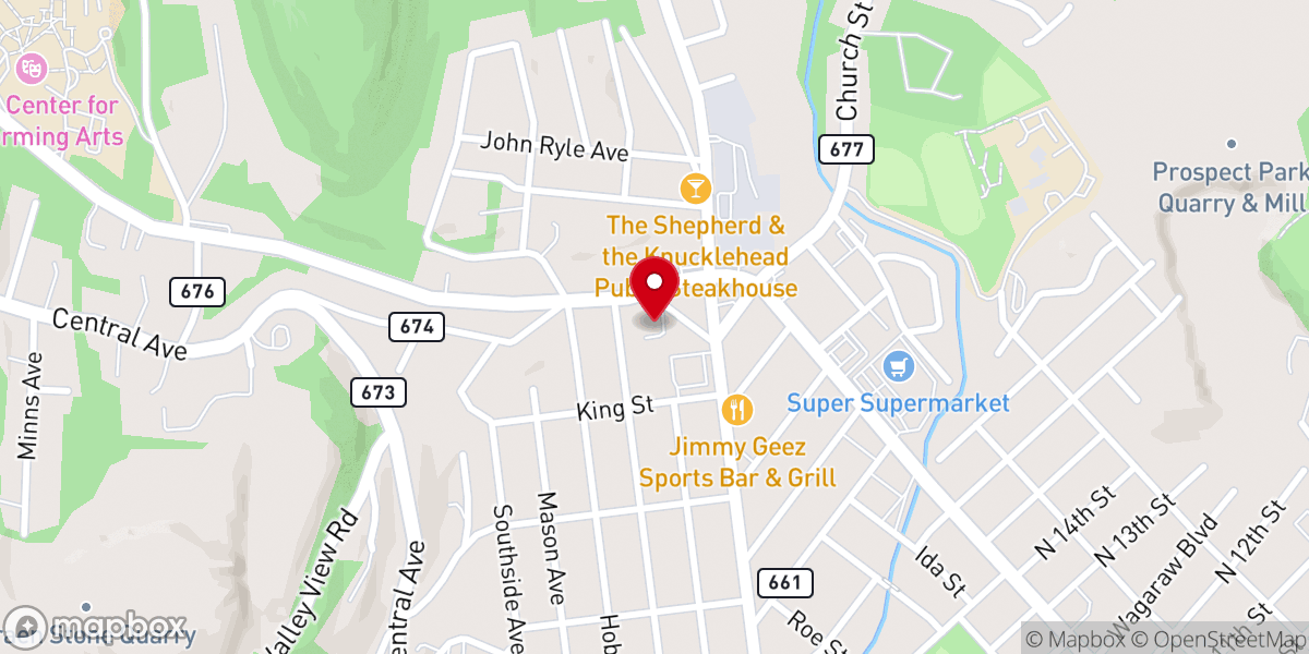 Map showing location of I Am the Church of the Living God Deliverance Temple