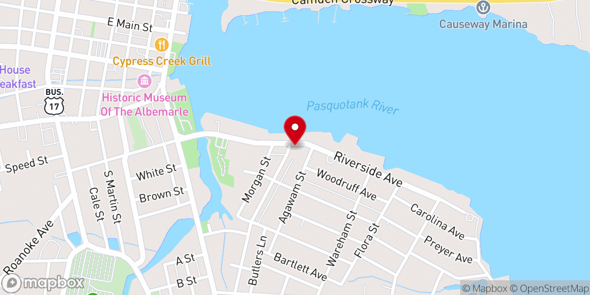 Map showing location of Harbor Presbyterian Church