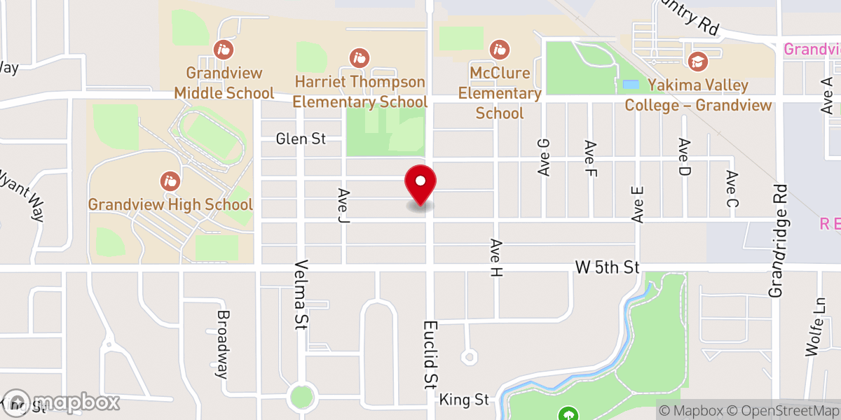 Map showing location of Revival Church