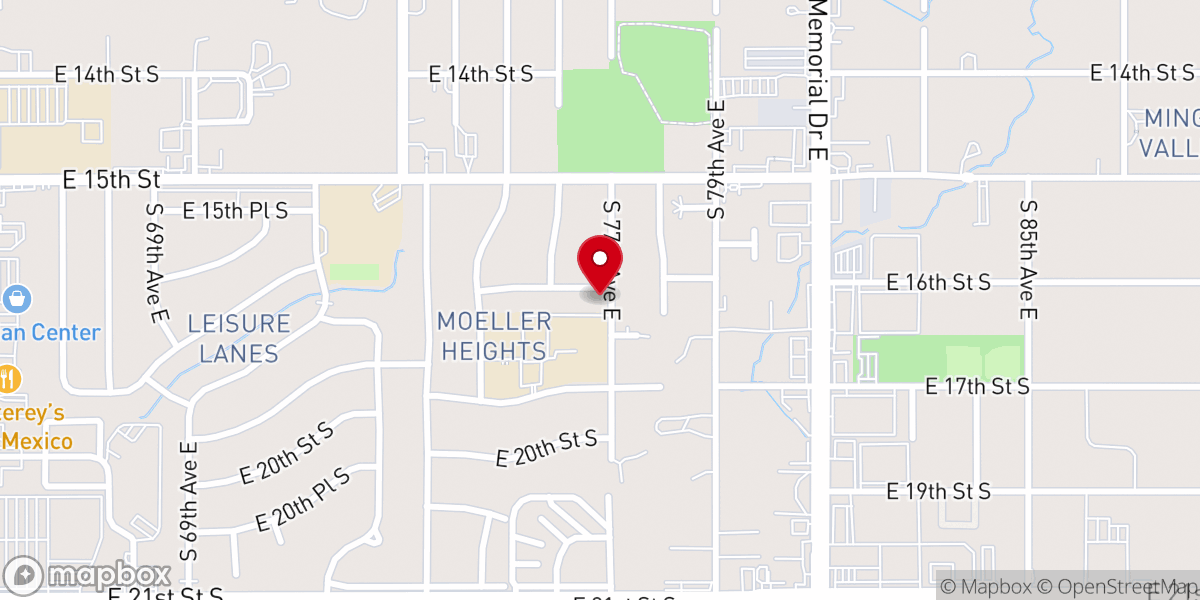 Map showing location of St Pius X Rectory