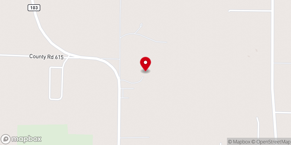 Map showing location of Green Forest Cowboy Church