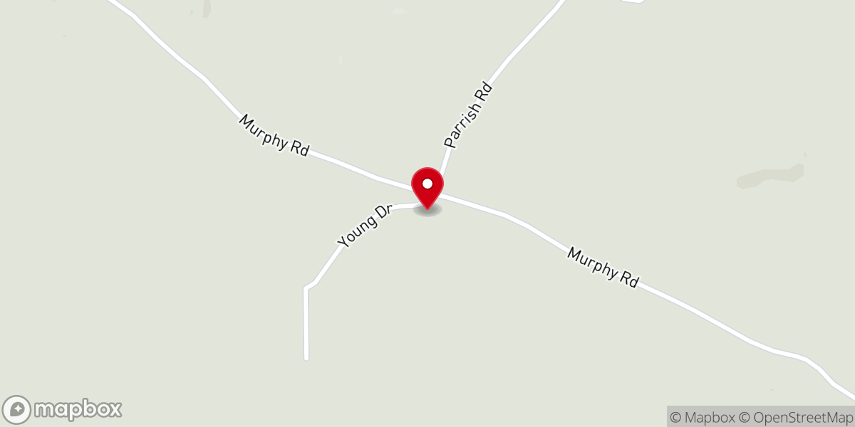 Map showing location of Murphy Baptist Church