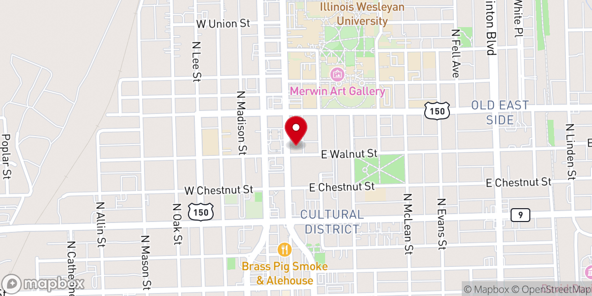 Map showing location of Hallelujah Worship Center Ministry