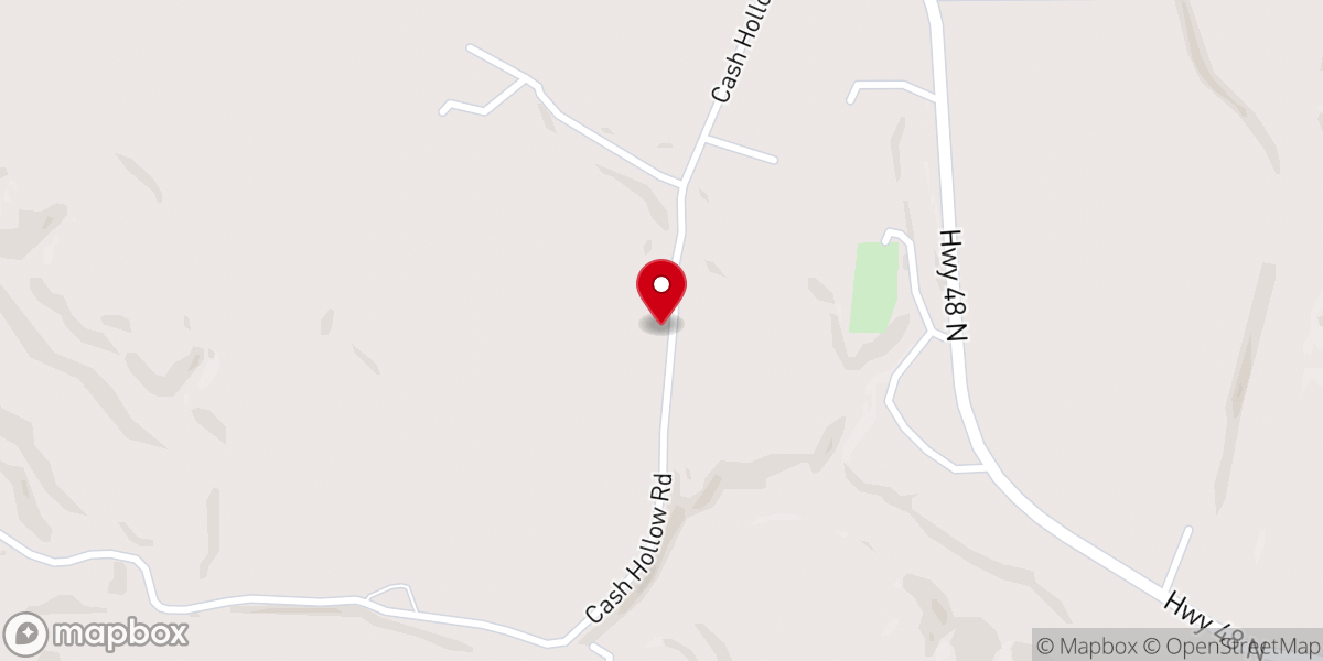 Map showing location of Campground Church