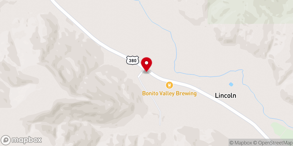 Map showing location of Old Lincoln County Courthouse
