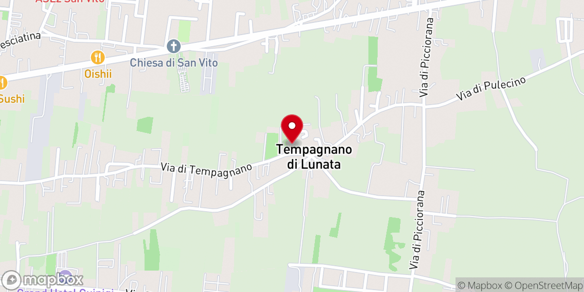 Map showing location of Parrocchia S. Andrea Apostolo, Di Tempagnano