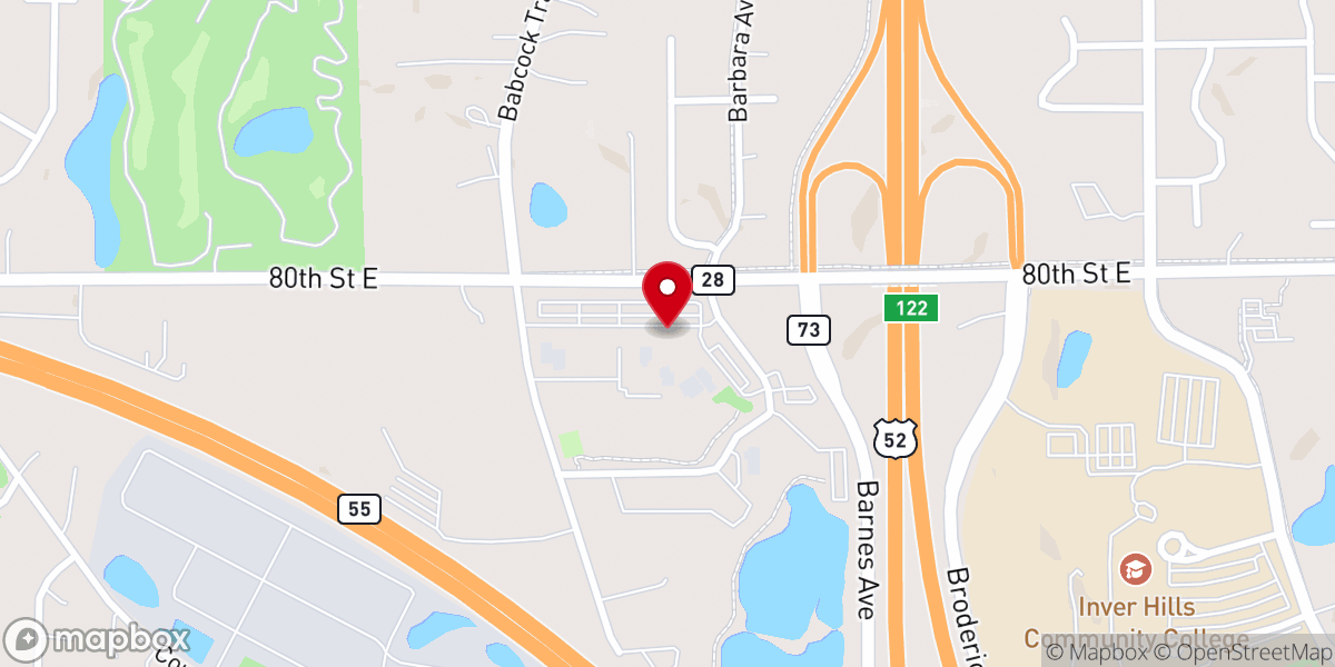 Map showing location of Veterans Memorial Community Center