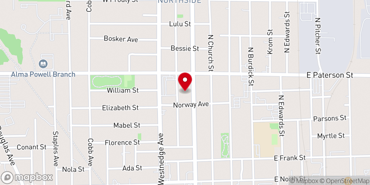 Map showing location of Valarie Cunningham Ministries Inter National -vcmi