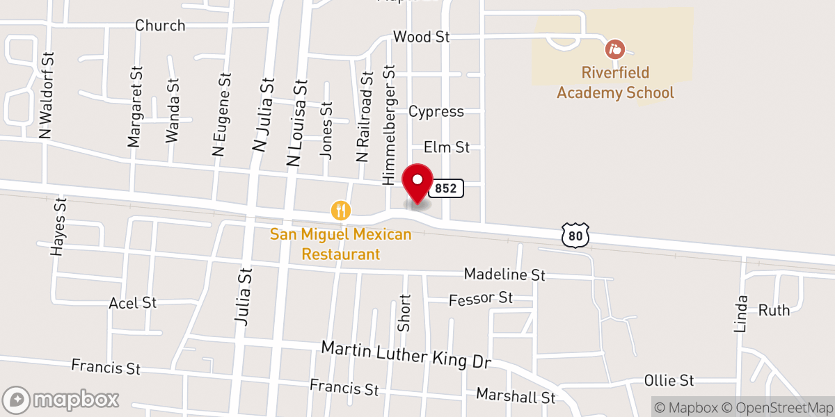 Map showing location of Richland Council On Aging