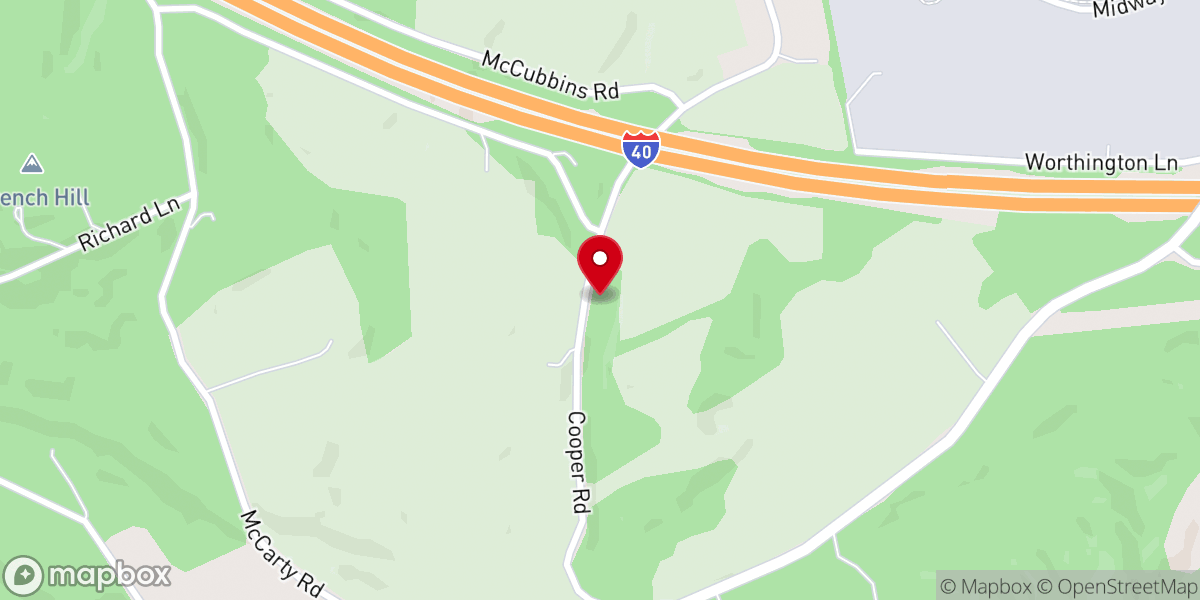 Map showing location of Sunset Heights Baptist Church