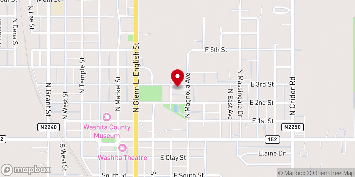 Map showing location of St. Ann's Catholic Church
