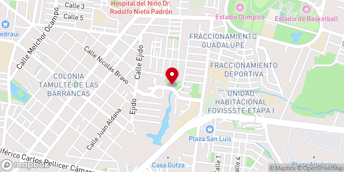 Map showing location of Parroquia San Martín Caballero
