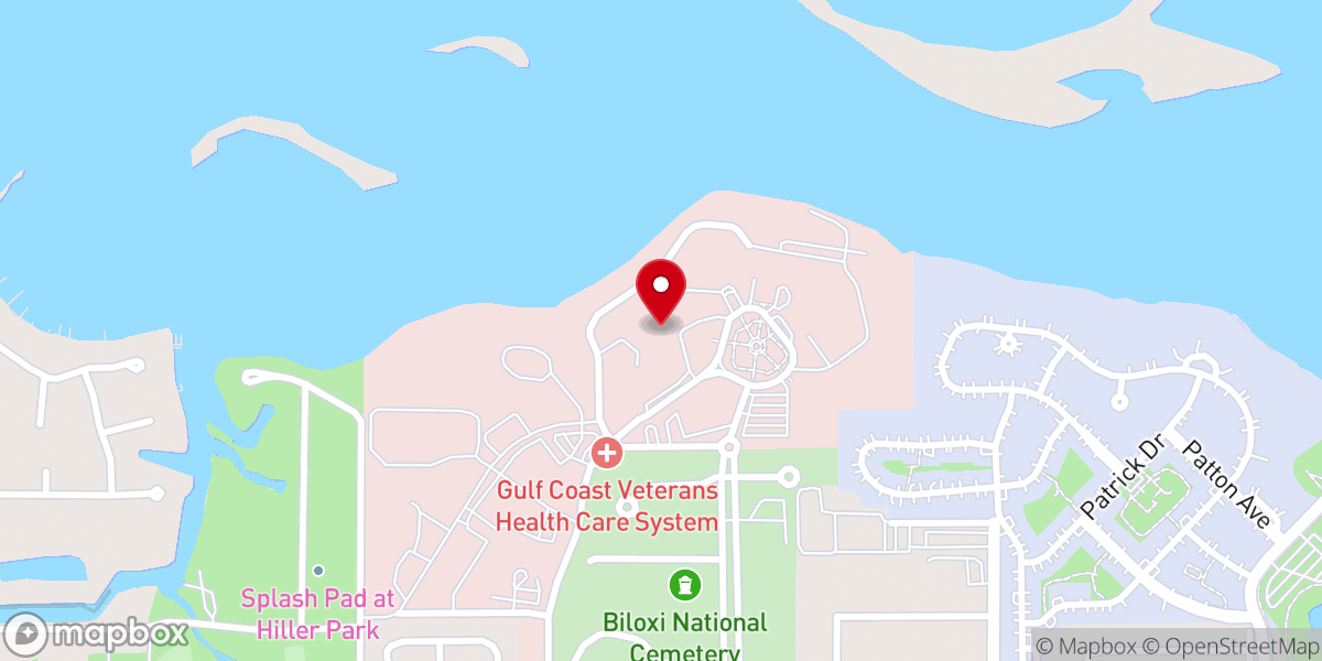 Map showing location of VA Bldg 1 Chapel