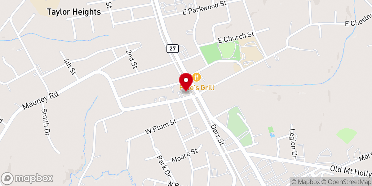 Map showing location of Depot Church