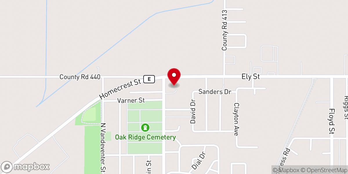Map showing location of St Cecilia's Catholic Church