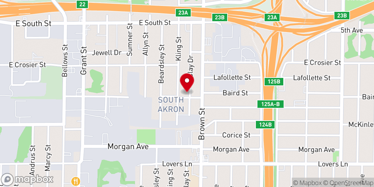 Map showing location of Eastern Church of Christ