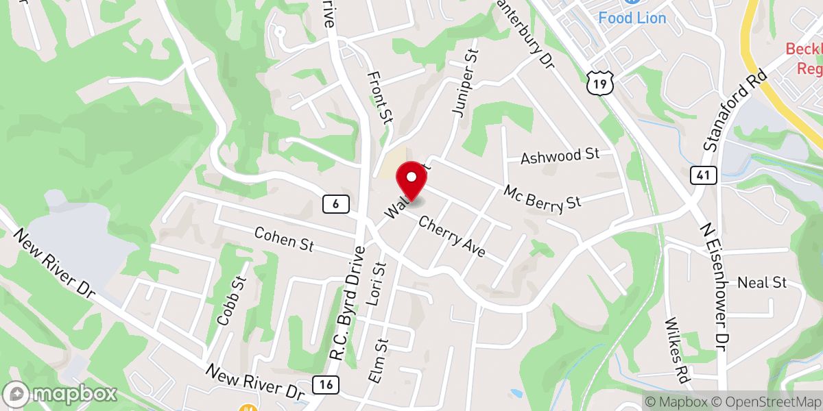 Map showing location of Fellowship Bible Church
