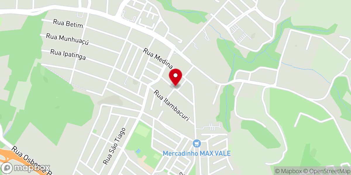 Map showing location of Paróquia Santa Luzia