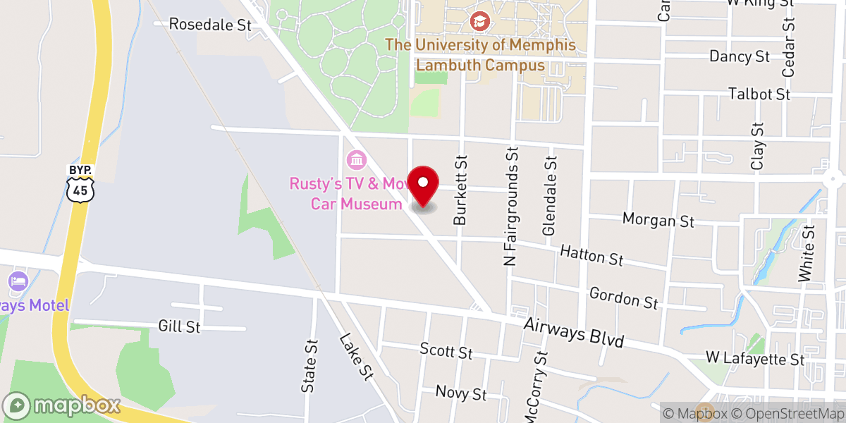 Map showing location of Johnson Memorial Presbyterian Church