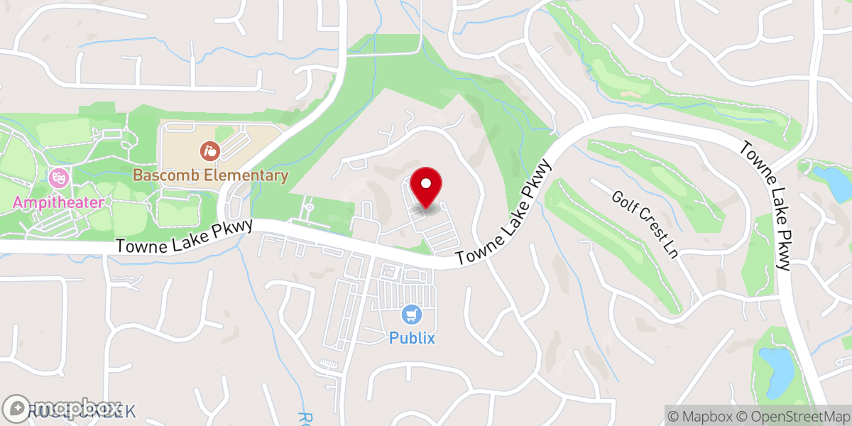 Map showing location of Hillside Church
