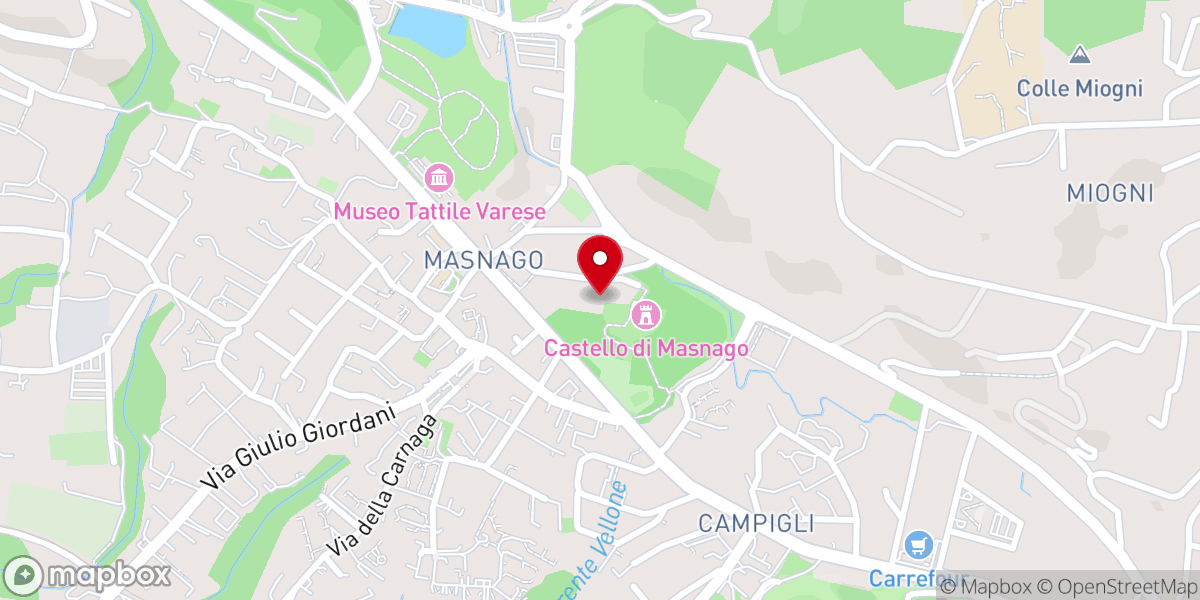 Map showing location of Cappella c/o Parco Comunale Mantegazza - Varese