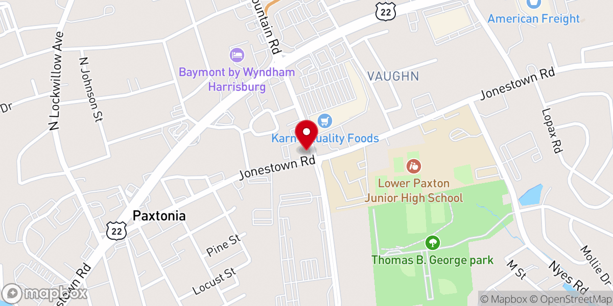 Map showing location of Charlton United Methodist Church