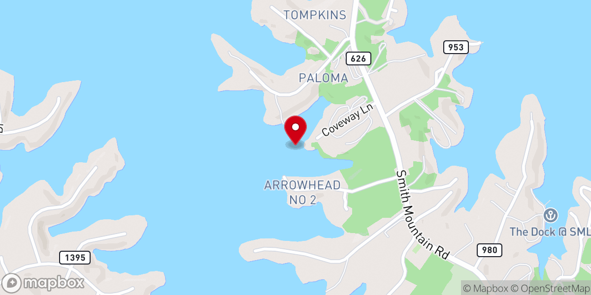 Map showing location of Boat Church