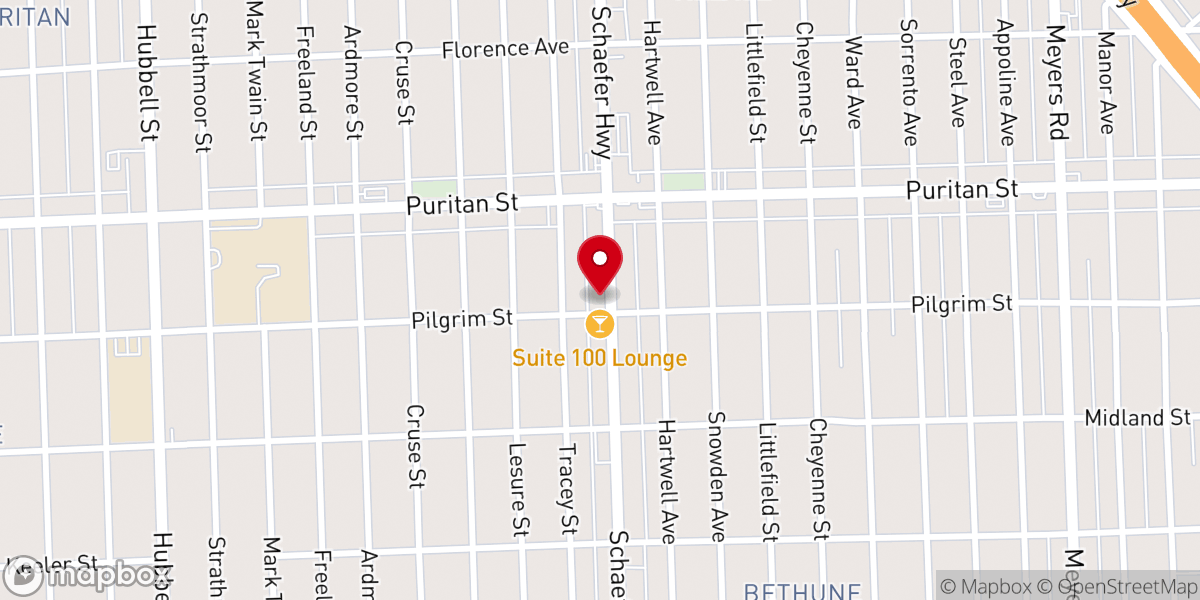 Map showing location of New Greater Faith Missionary Baptist Shurch