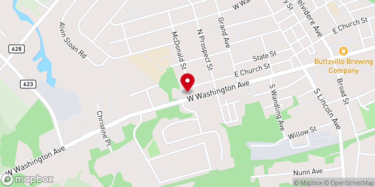 Map showing location of Warren Hills Memorial Home