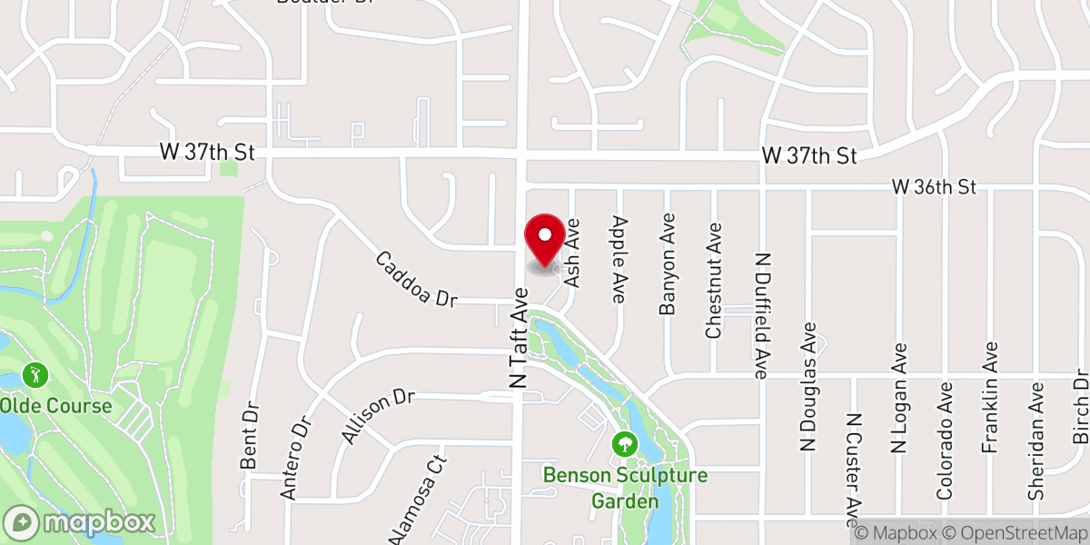 Map showing location of All Saints Episcopal Church Columbarium