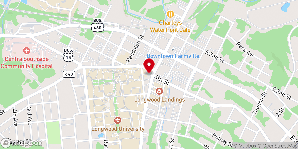 Map showing location of Beulah African Methodist Episcopal Church