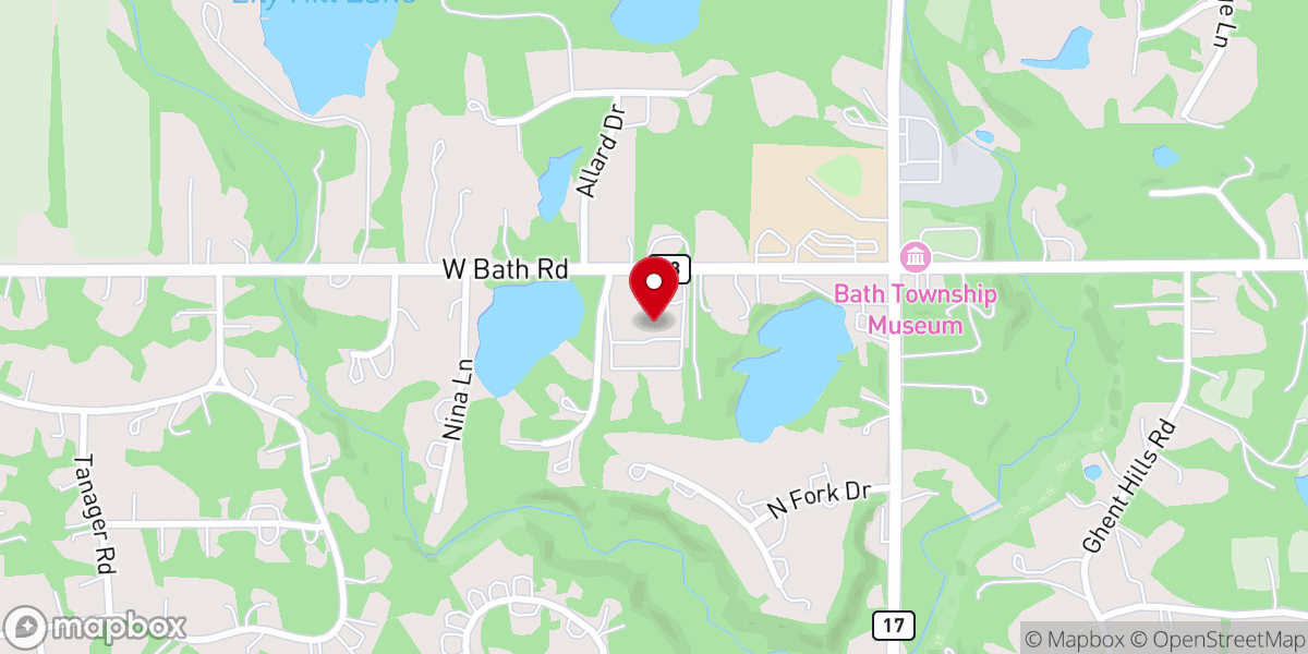 Map showing location of The Bath Church, United Church of Christ