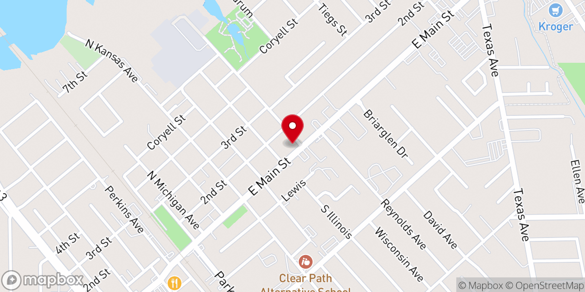 Map showing location of Edgewater Church of Clear Lake