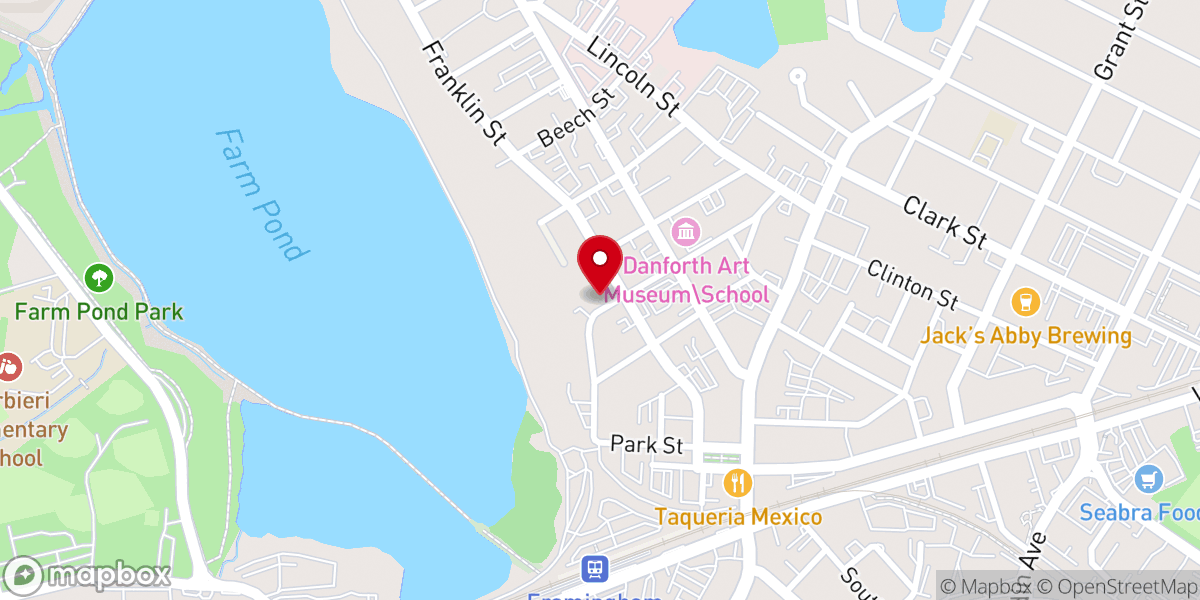 Map showing location of Catedral de Adoração - Igreja Brasileira em Framingham