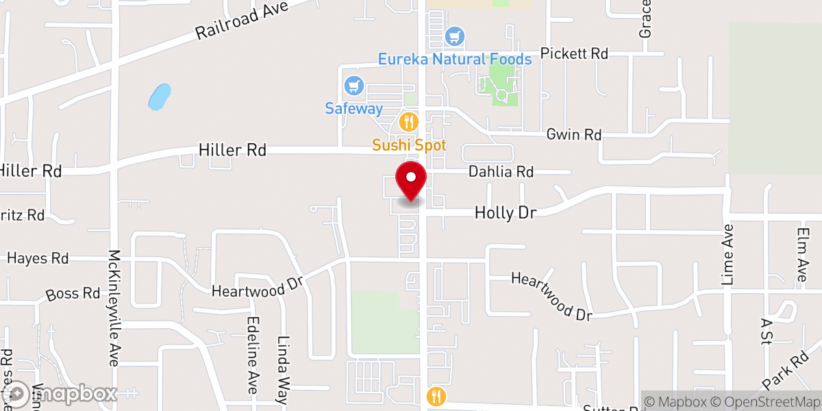 Map showing location of United Methodist Church-Joyful
