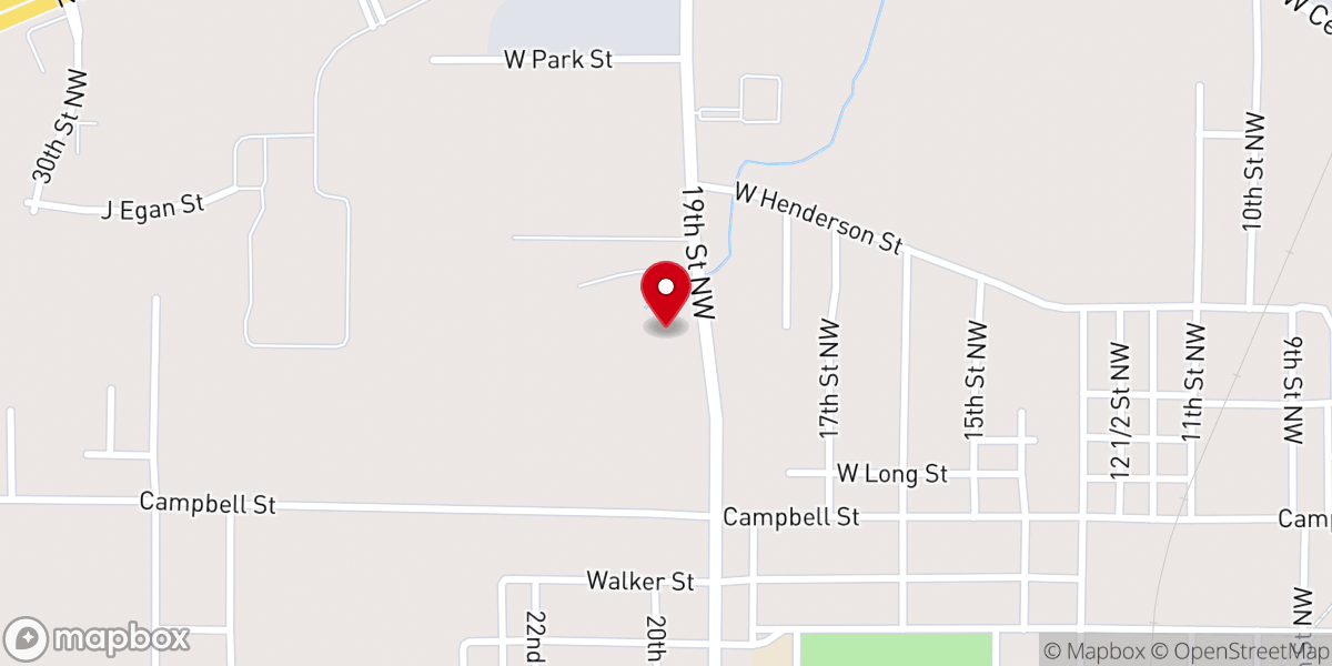 Map showing location of Family Worship Center
