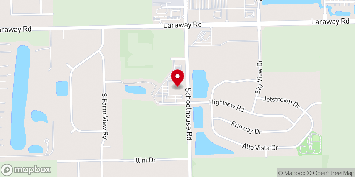 Map showing location of Parkview Christian Church - New Lenox